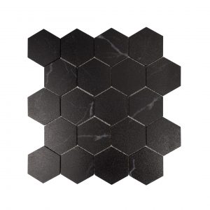 Longo Black Mosaic Hexagon